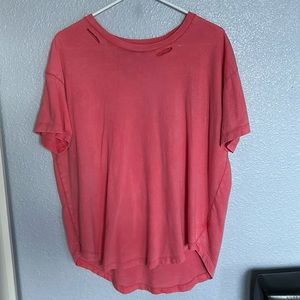 Distressed Oversized Aerie T Shirt